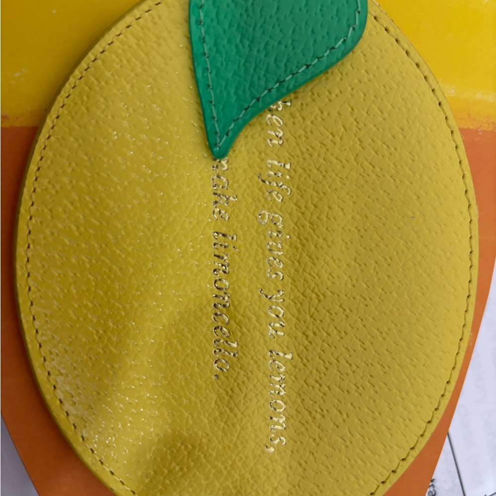 NWOT Kate Spade Lemon Coin purse